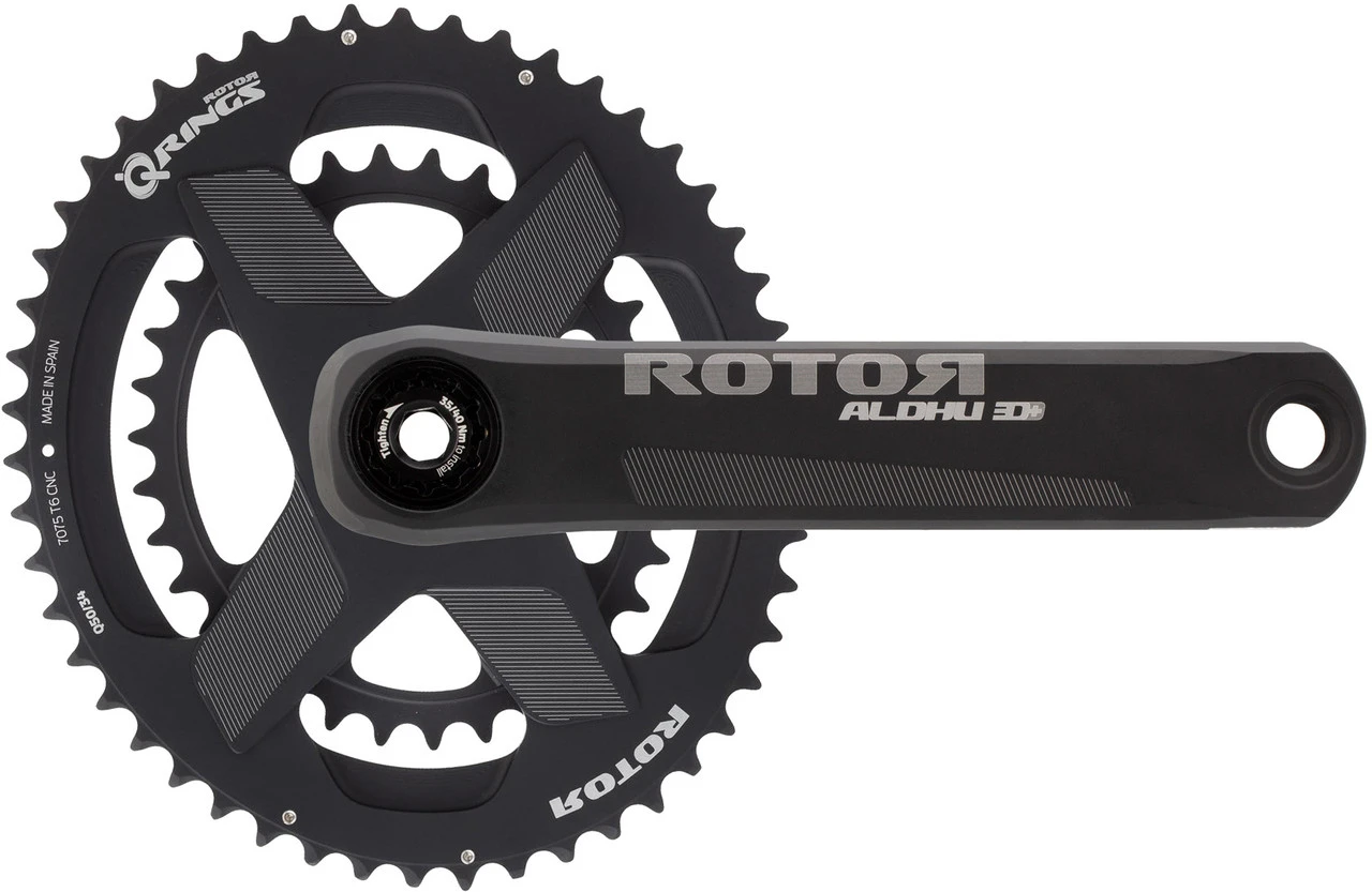 Rotor ALDHU 3D+ Kurbelgarnitur Mit Direct Mount Spidering, Q-Rings 1 Rotor ALDHU 3D+ Kurbelgarnitur Mit Direct Mount Spidering, Q-Rings